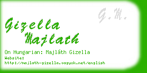 gizella majlath business card